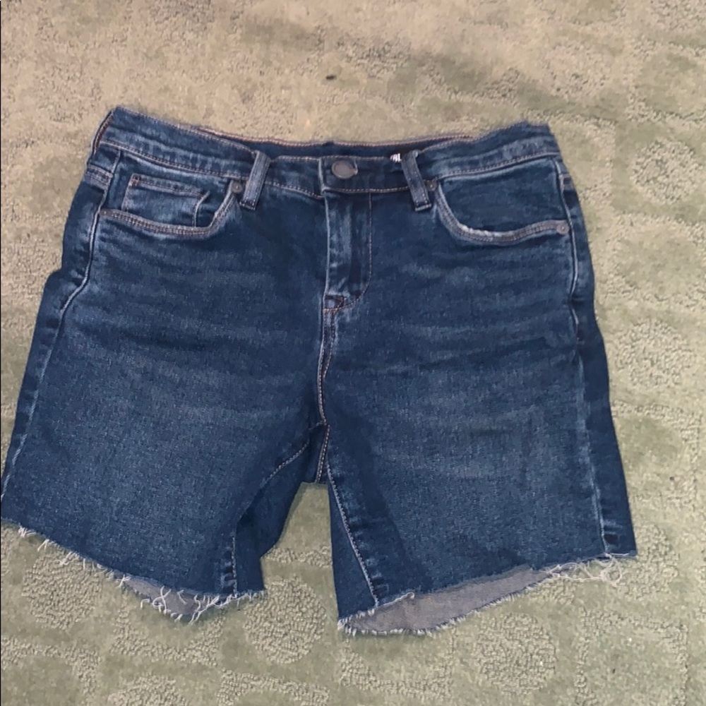 Blank denim shorts